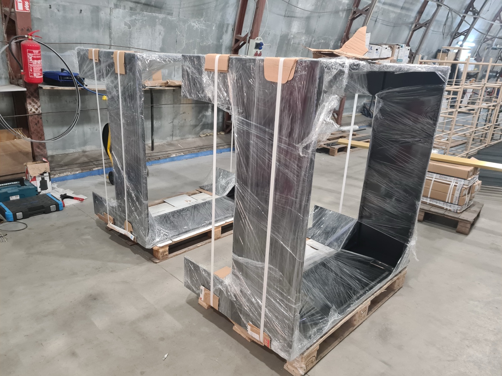 Inside the VS Projektai production facility.