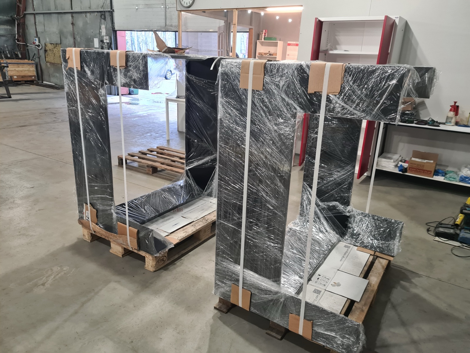 Inside the VS Projektai production facility.