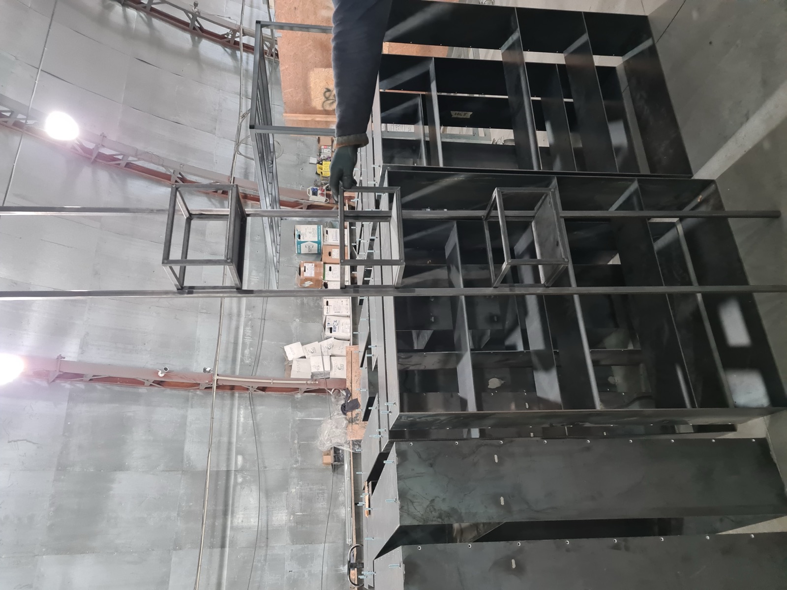 Inside the VS Projektai production facility.
