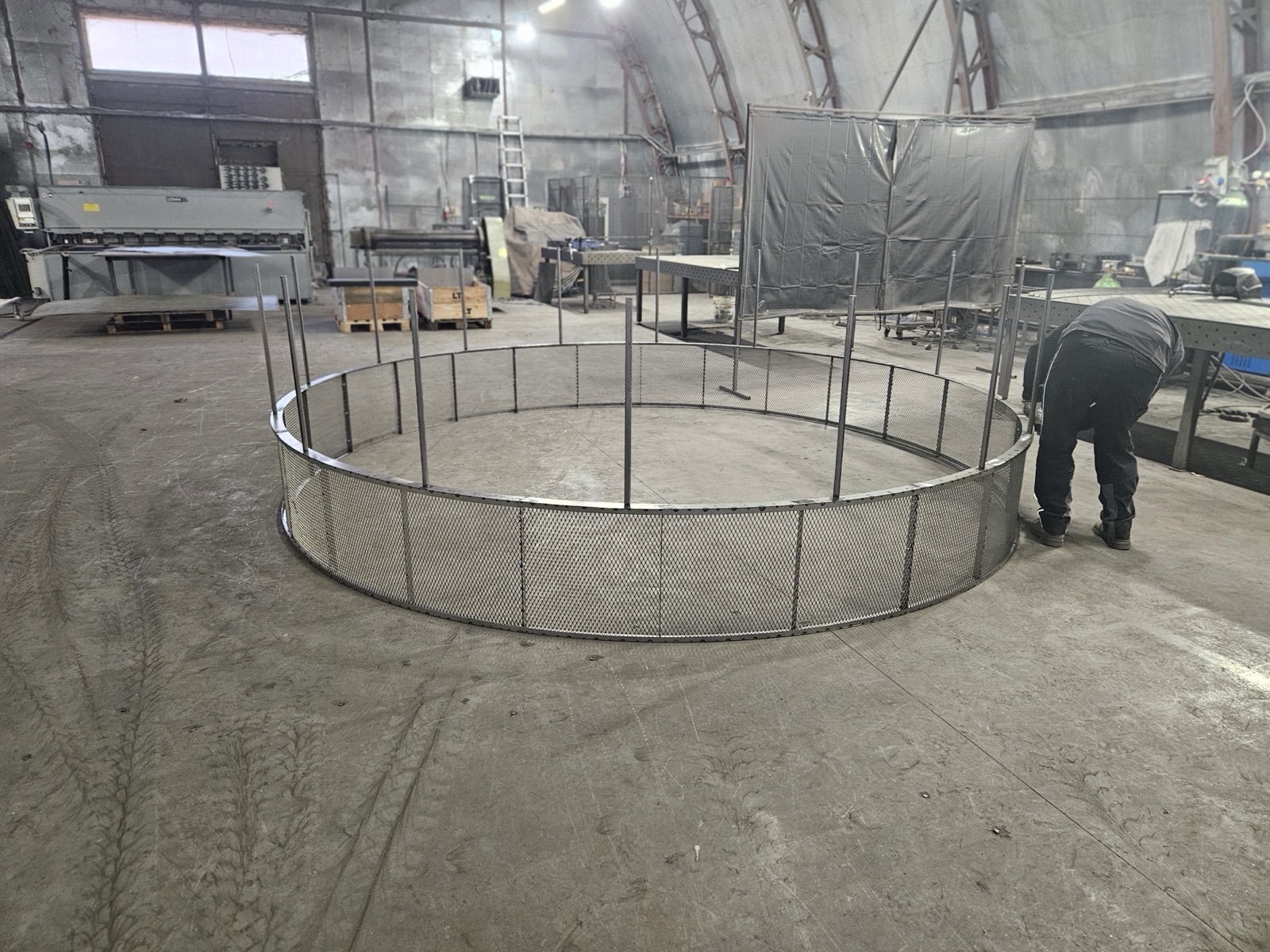 Inside the VS Projektai production facility.
