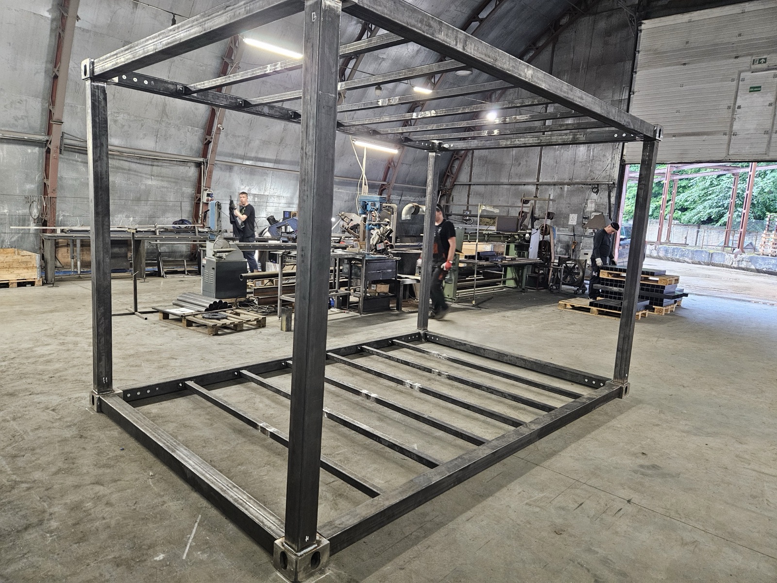 Inside the VS Projektai production facility.