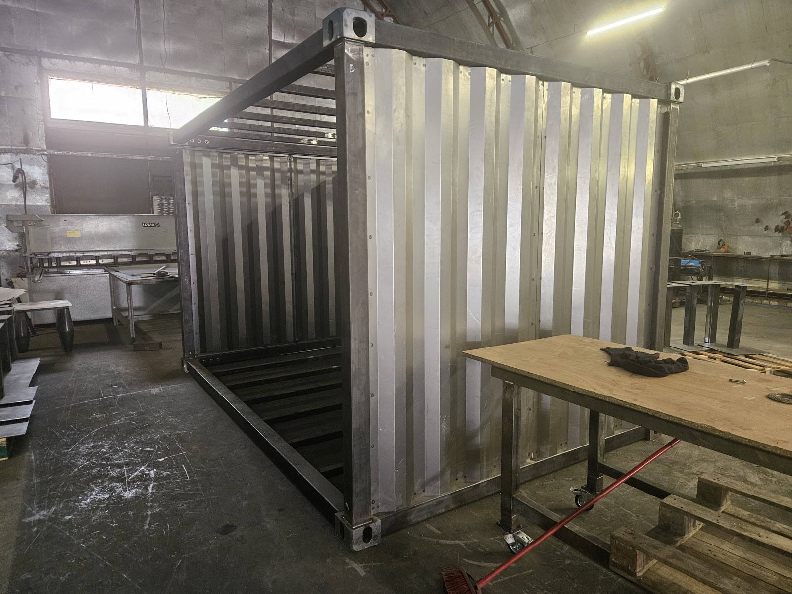 Inside the VS Projektai production facility.