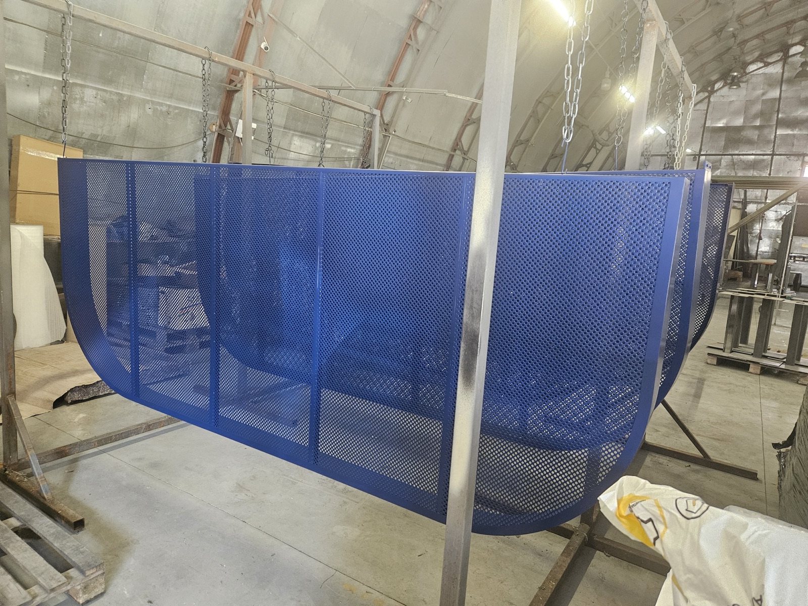 Inside the VS Projektai production facility.