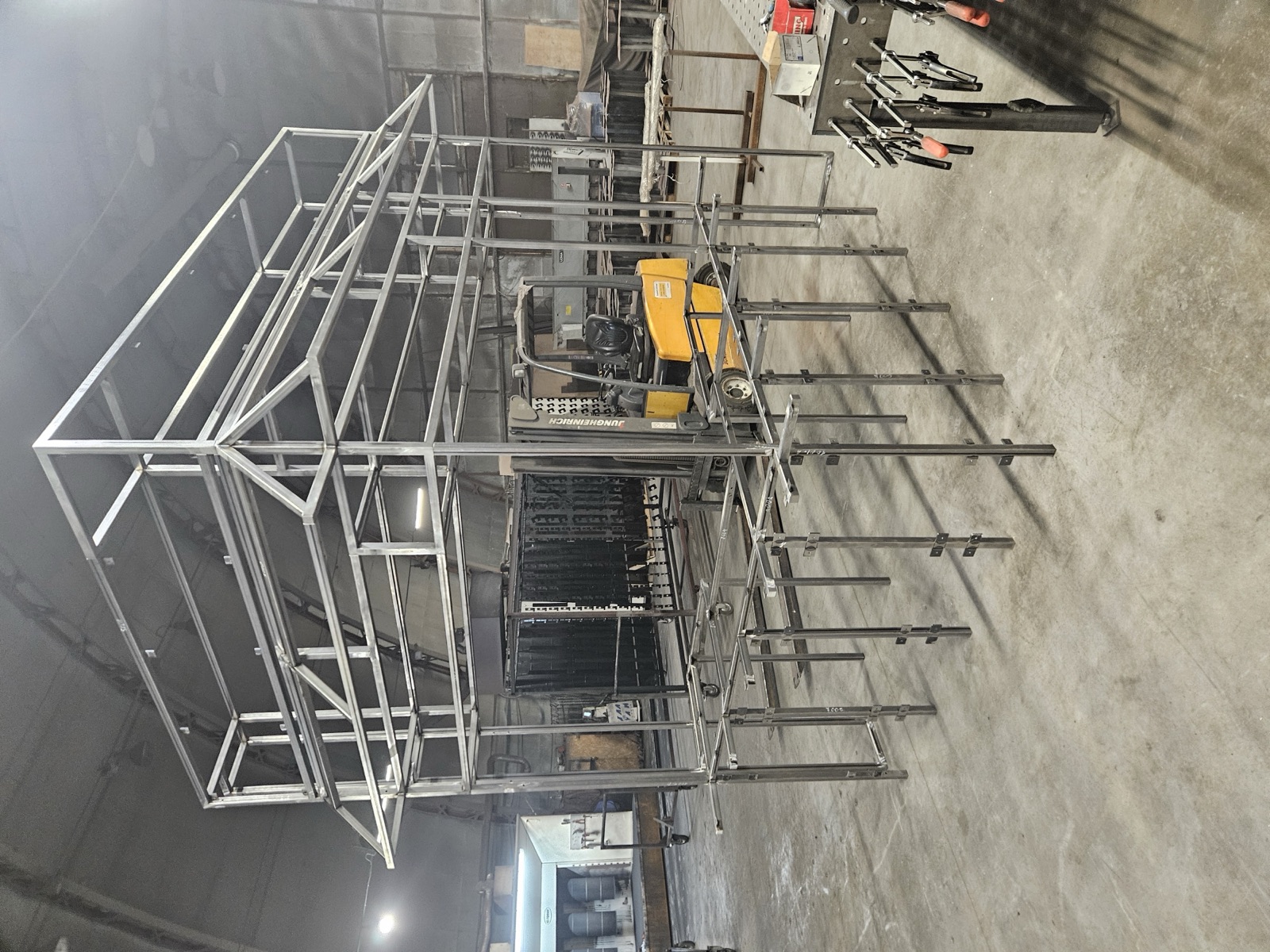 Inside the VS Projektai production facility.