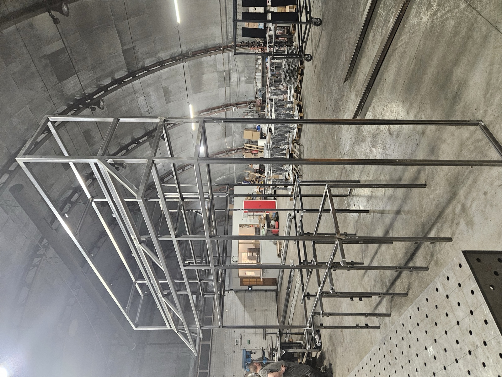 Inside the VS Projektai production facility.