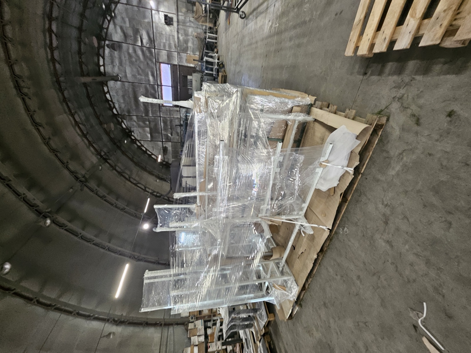 Inside the VS Projektai production facility.