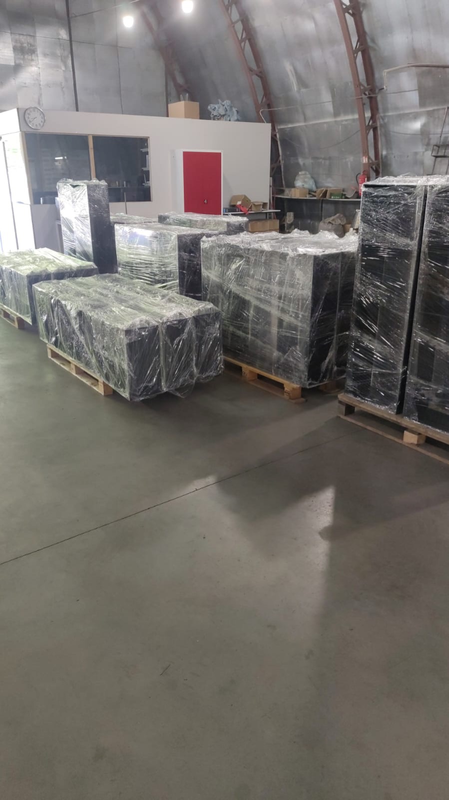 Inside the VS Projektai production facility.