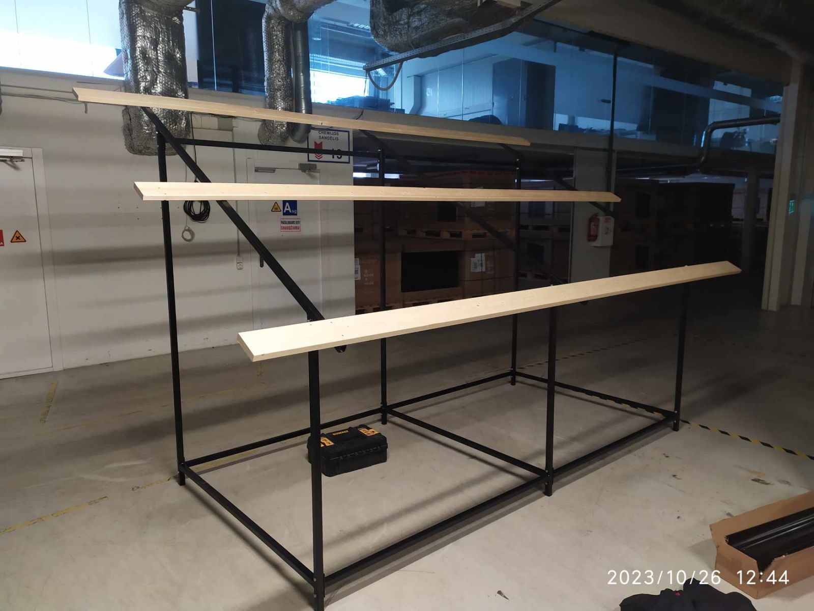 Inside the VS Projektai production facility.
